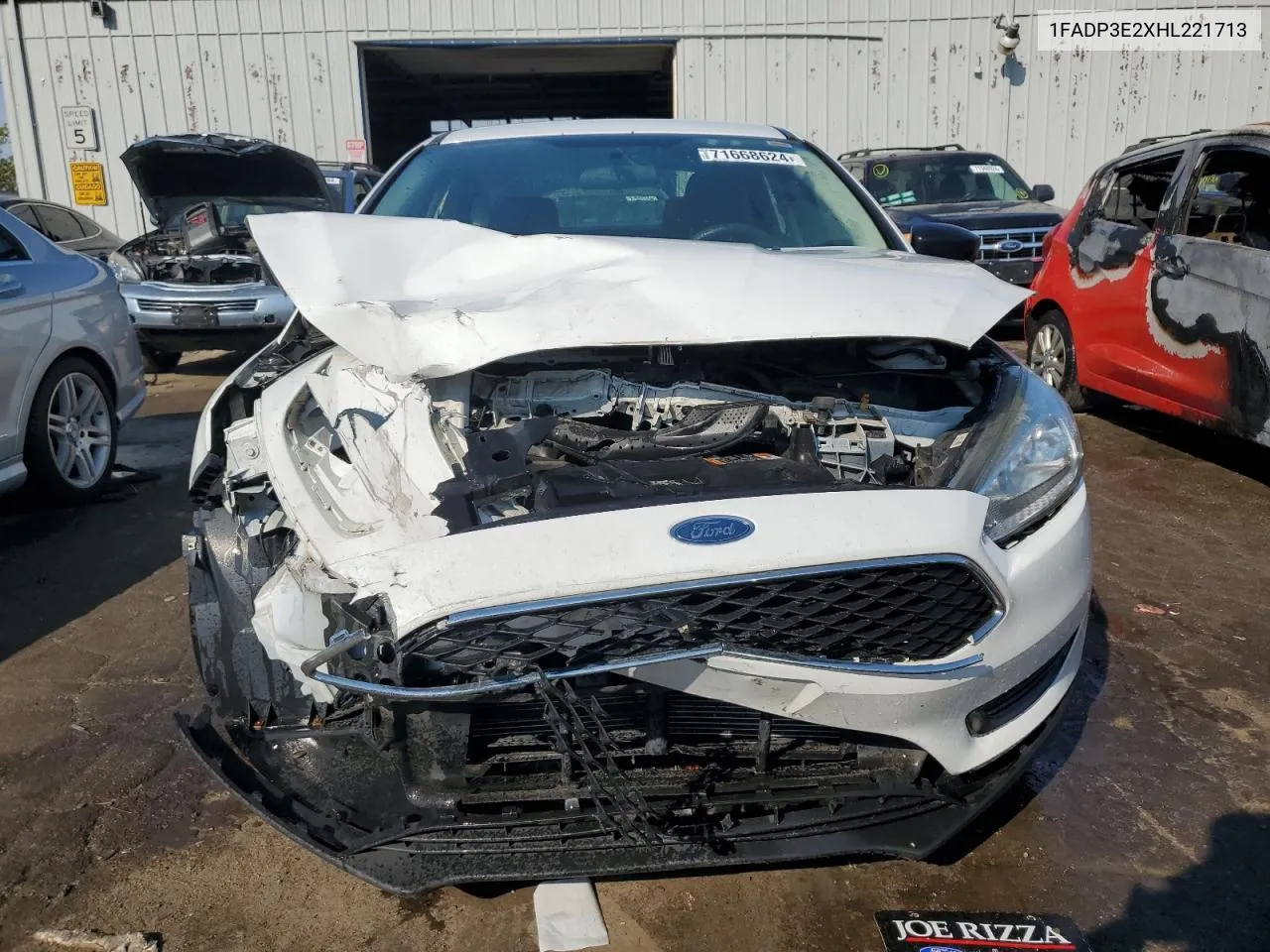 2017 Ford Focus S VIN: 1FADP3E2XHL221713 Lot: 71668624