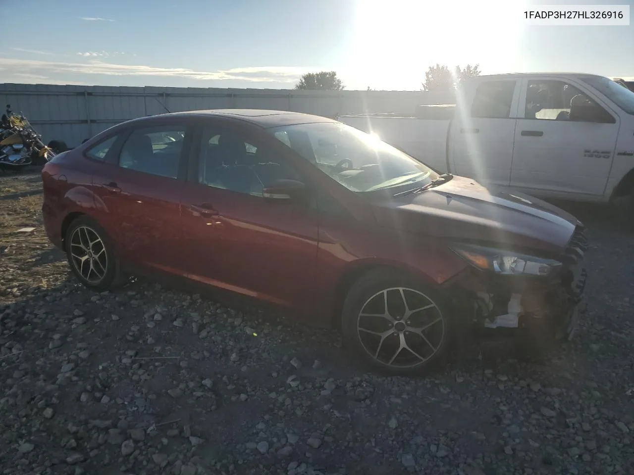 2017 Ford Focus Sel VIN: 1FADP3H27HL326916 Lot: 71745314