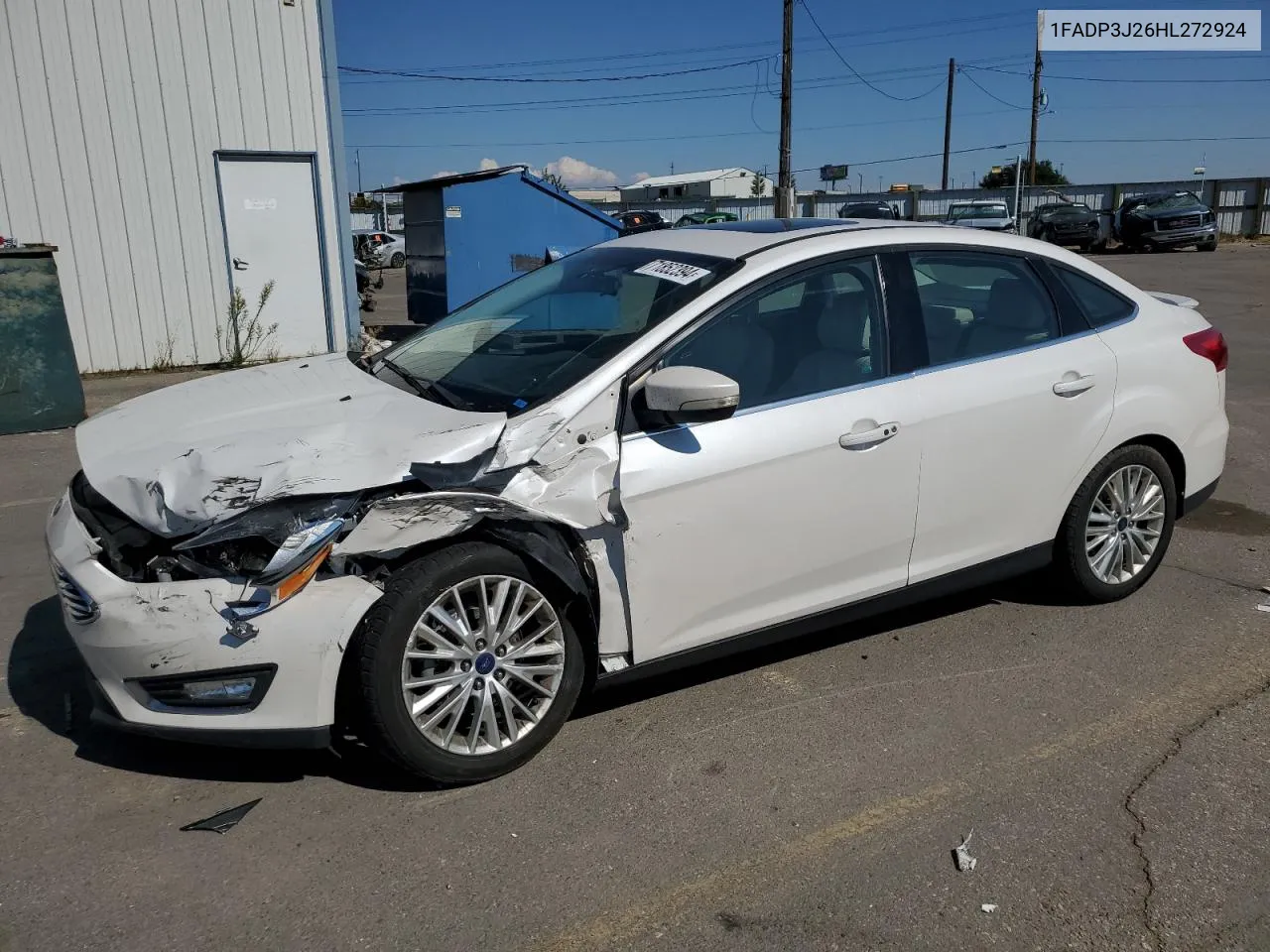 2017 Ford Focus Titanium VIN: 1FADP3J26HL272924 Lot: 71852394