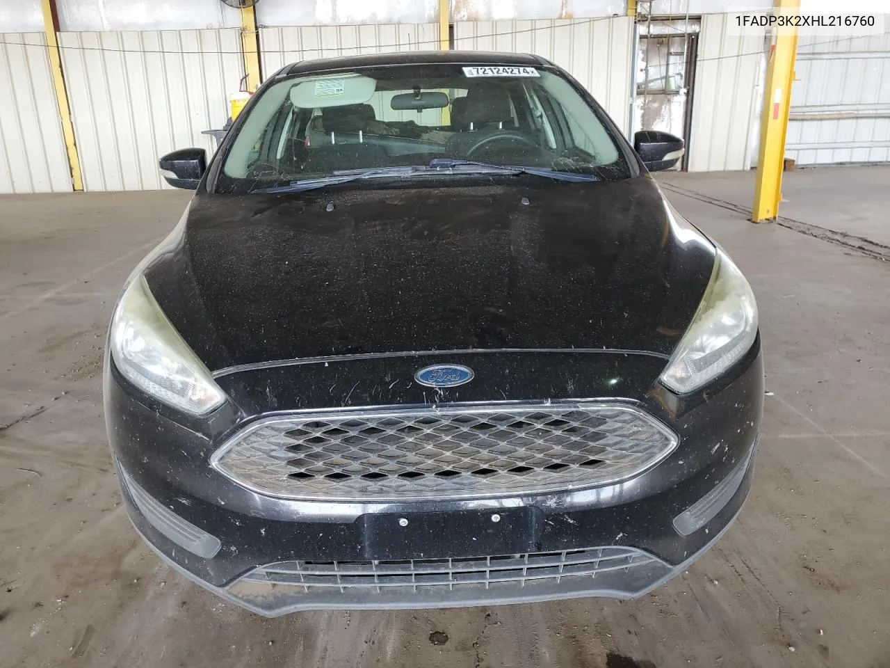 2017 Ford Focus Se VIN: 1FADP3K2XHL216760 Lot: 72124274