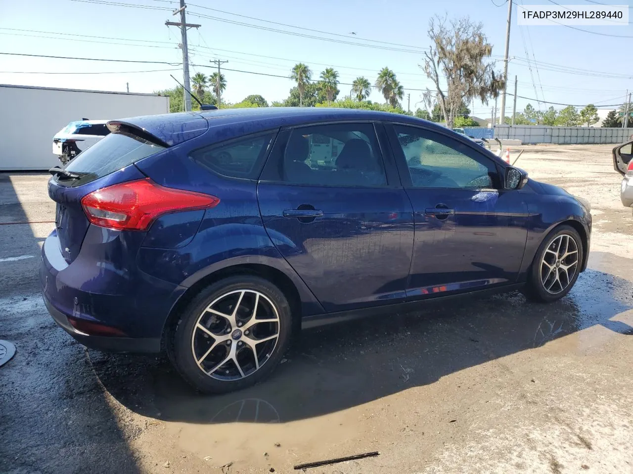 2017 Ford Focus Sel VIN: 1FADP3M29HL289440 Lot: 72217654