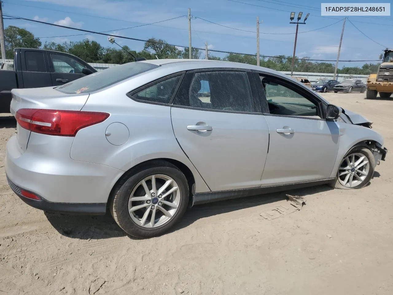 2017 Ford Focus Se VIN: 1FADP3F28HL248651 Lot: 72318454