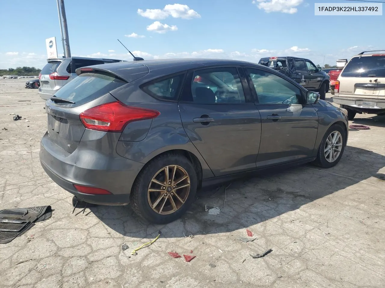 2017 Ford Focus Se VIN: 1FADP3K22HL337492 Lot: 72356614