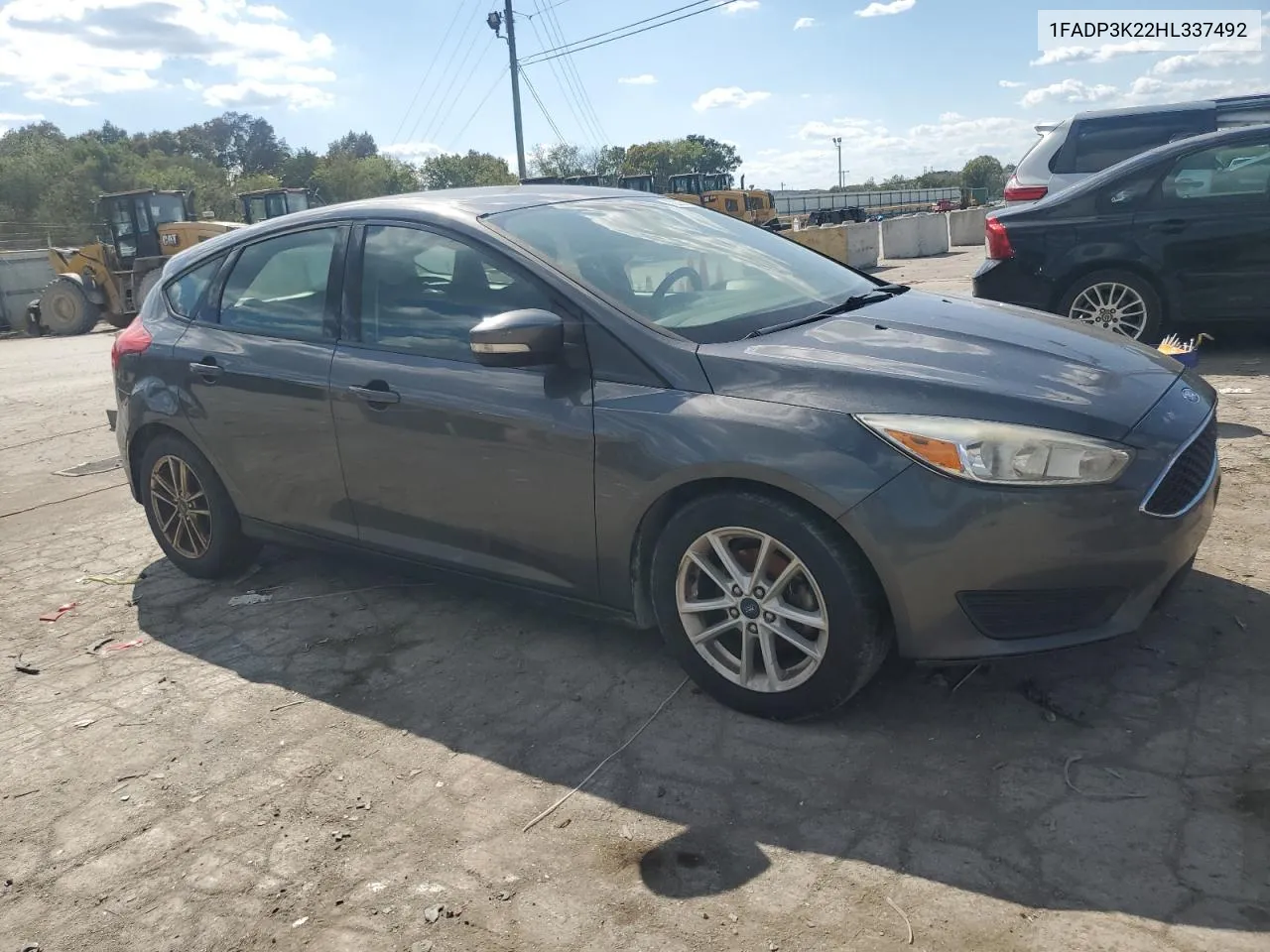 2017 Ford Focus Se VIN: 1FADP3K22HL337492 Lot: 72356614