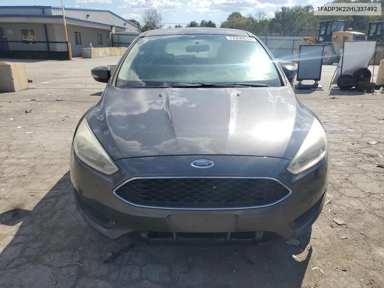 2017 Ford Focus Se VIN: 1FADP3K22HL337492 Lot: 72356614