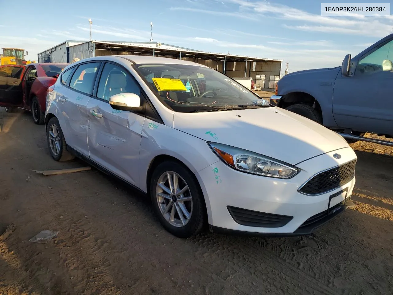 2017 Ford Focus Se VIN: 1FADP3K26HL286384 Lot: 72434104