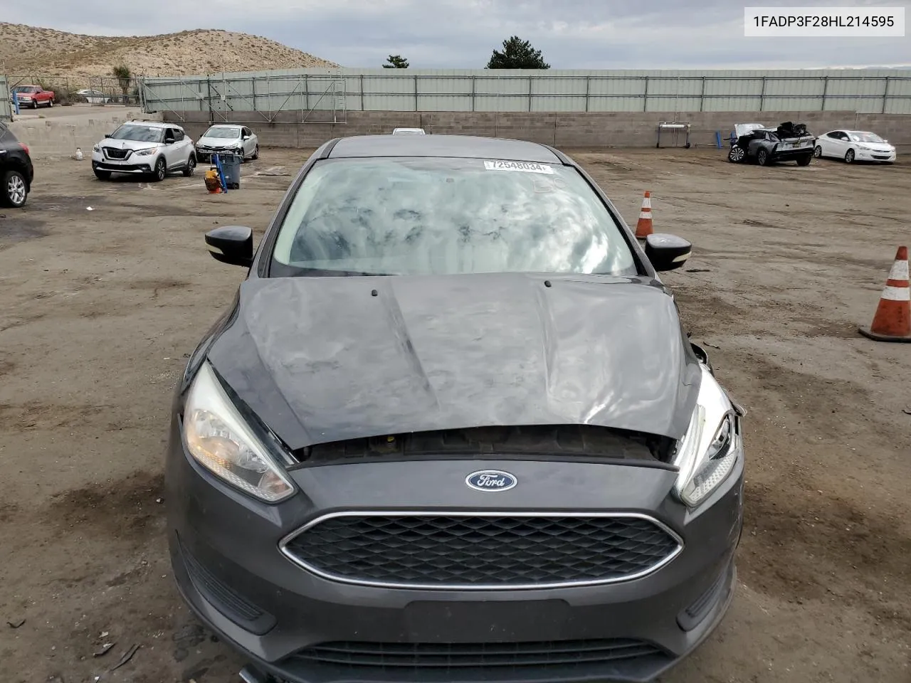 2017 Ford Focus Se VIN: 1FADP3F28HL214595 Lot: 72548034