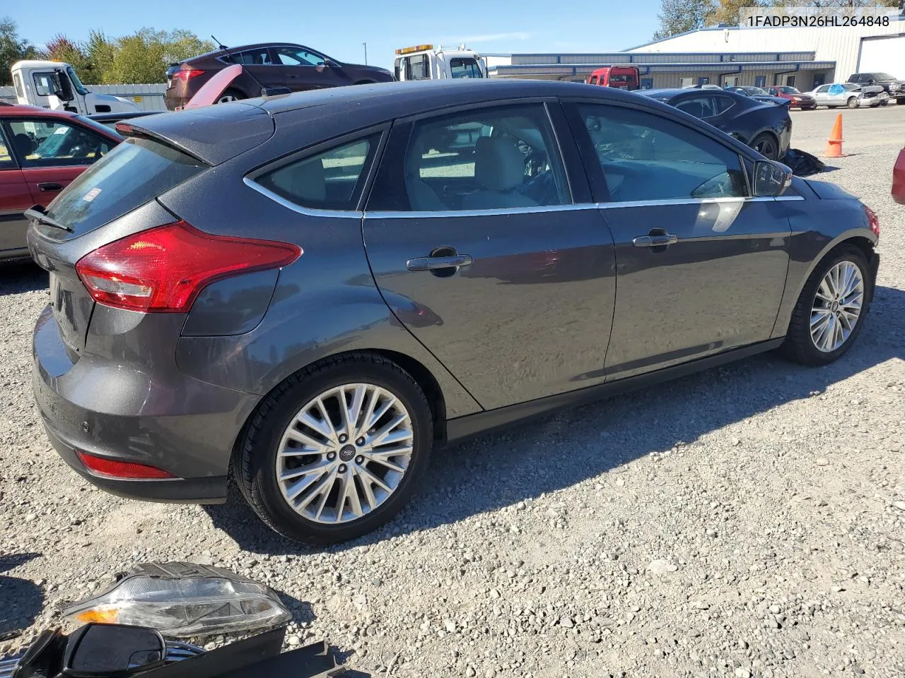 2017 Ford Focus Titanium VIN: 1FADP3N26HL264848 Lot: 72643604