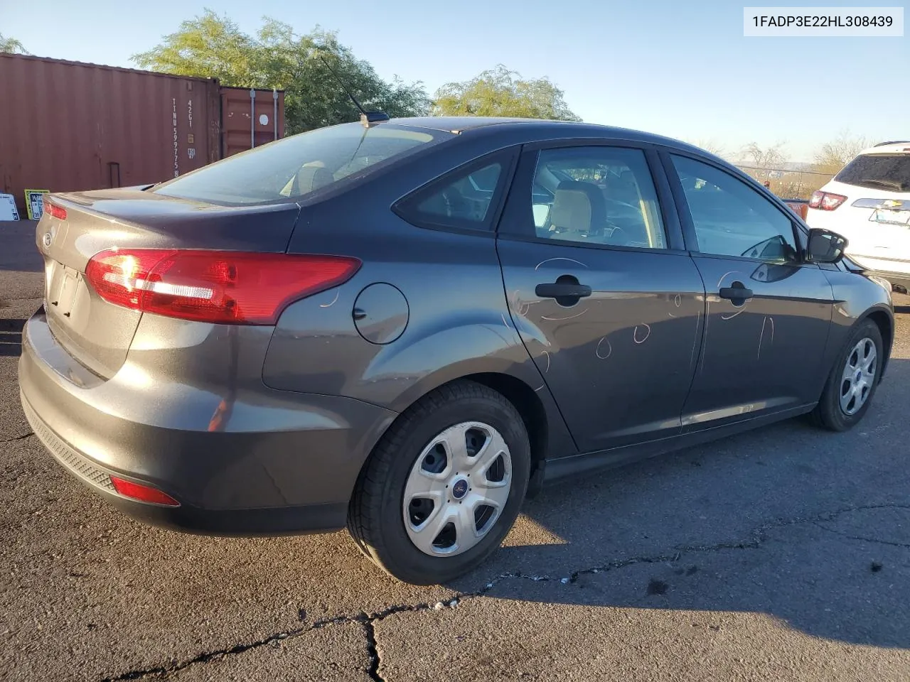 2017 Ford Focus S VIN: 1FADP3E22HL308439 Lot: 72805084