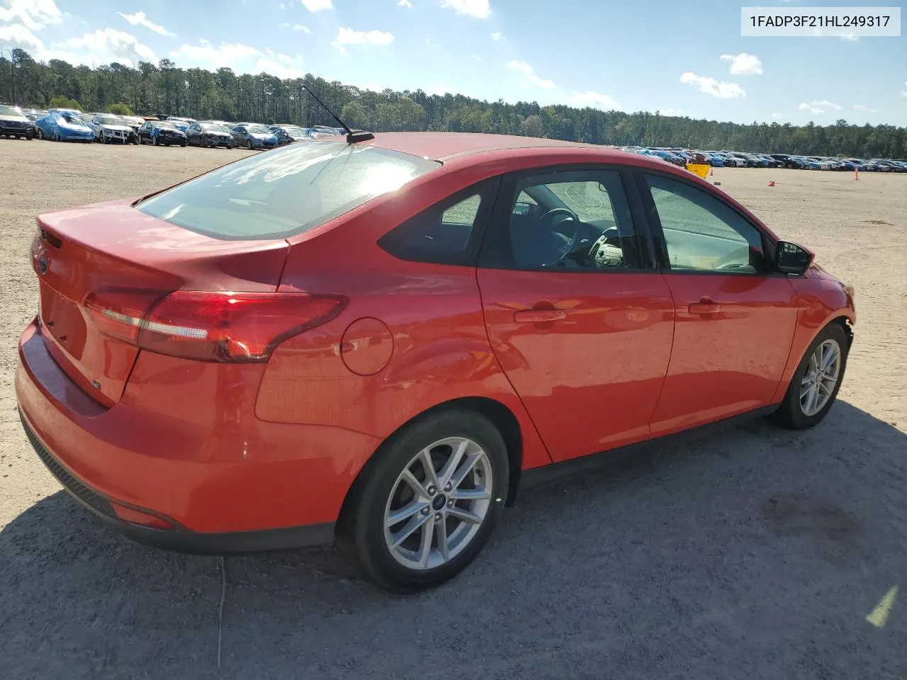 2017 Ford Focus Se VIN: 1FADP3F21HL249317 Lot: 72967444