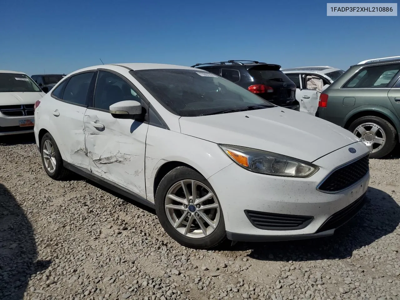 2017 Ford Focus Se VIN: 1FADP3F2XHL210886 Lot: 73002294