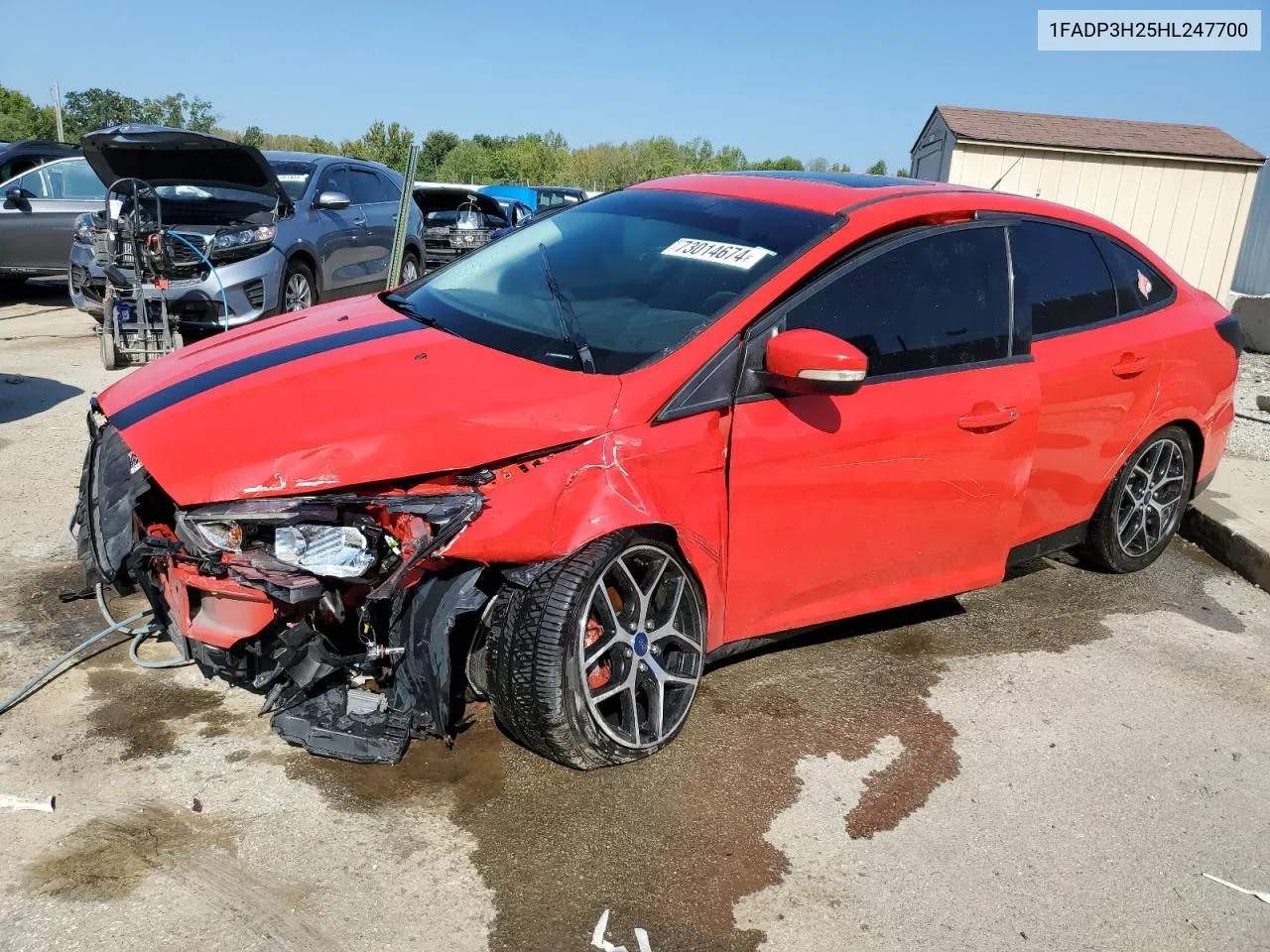 2017 Ford Focus Sel VIN: 1FADP3H25HL247700 Lot: 73014674