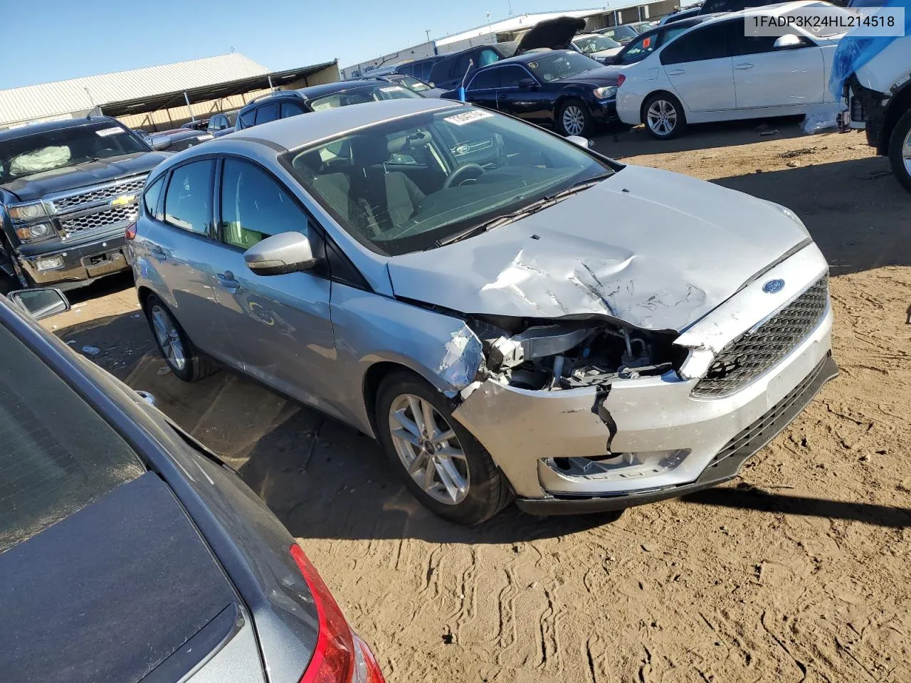 2017 Ford Focus Se VIN: 1FADP3K24HL214518 Lot: 73042764