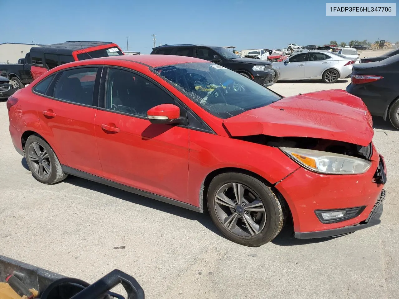 2017 Ford Focus Se VIN: 1FADP3FE6HL347706 Lot: 73096754