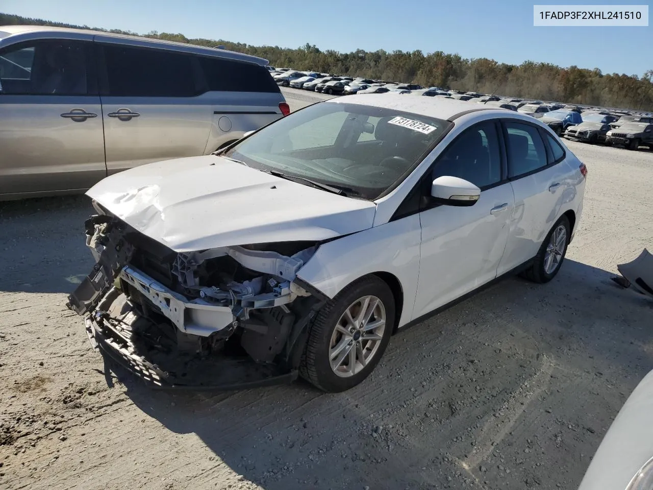 2017 Ford Focus Se VIN: 1FADP3F2XHL241510 Lot: 73178724