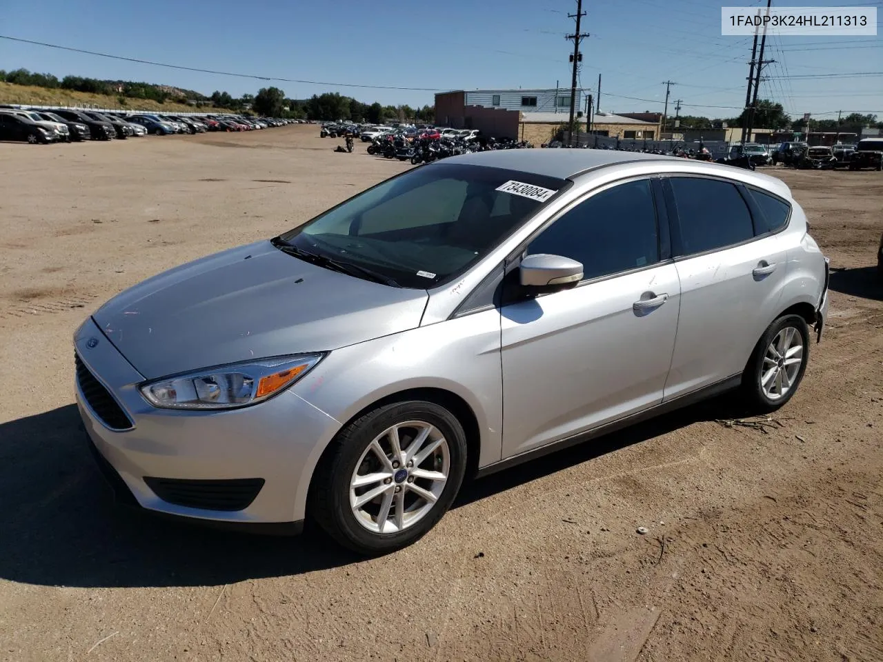 2017 Ford Focus Se VIN: 1FADP3K24HL211313 Lot: 73430084