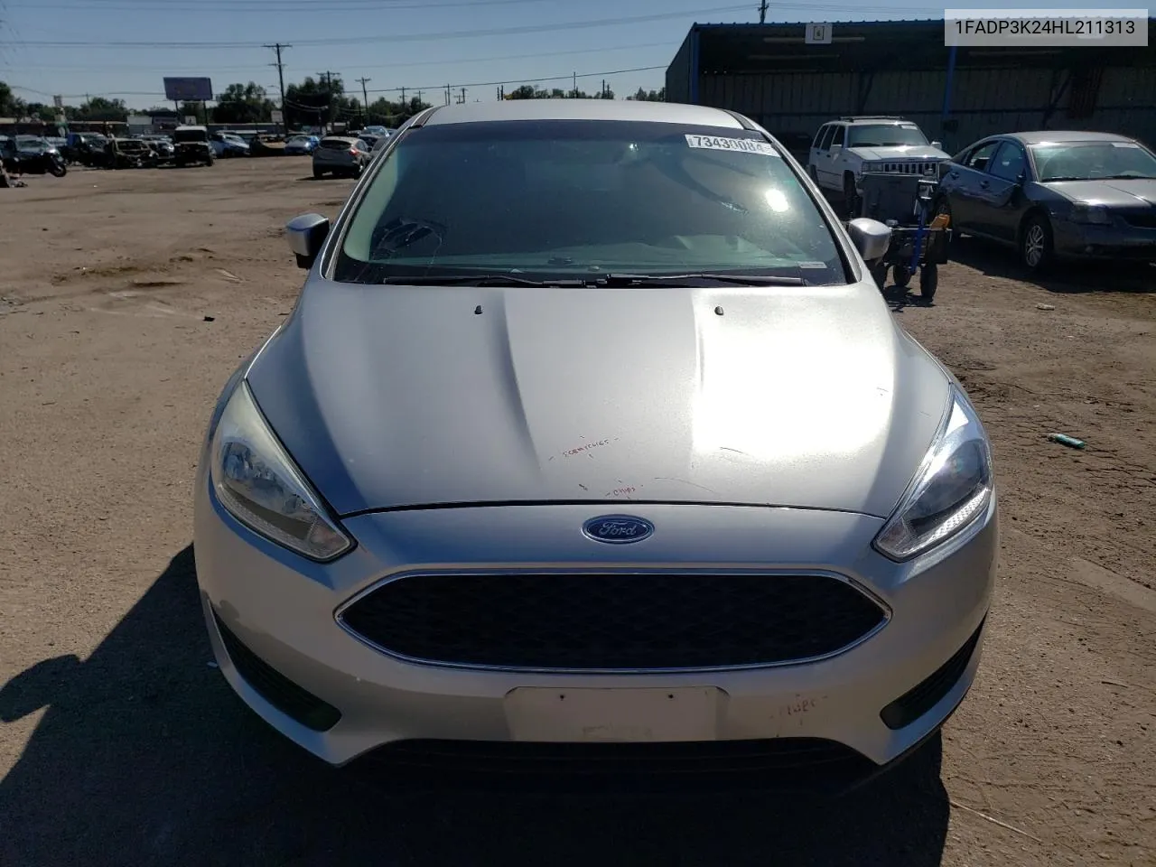 2017 Ford Focus Se VIN: 1FADP3K24HL211313 Lot: 73430084