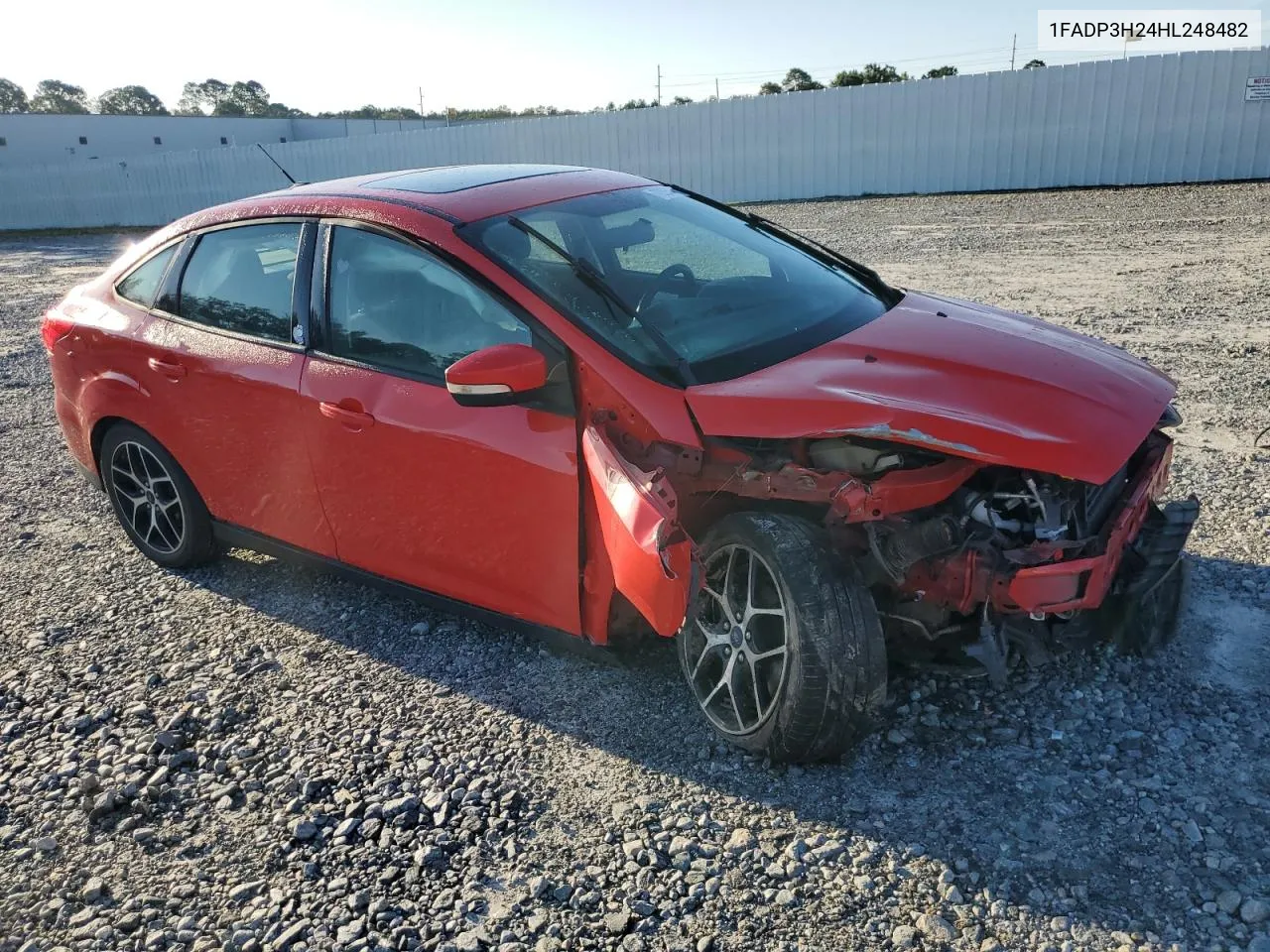 2017 Ford Focus Sel VIN: 1FADP3H24HL248482 Lot: 73554174