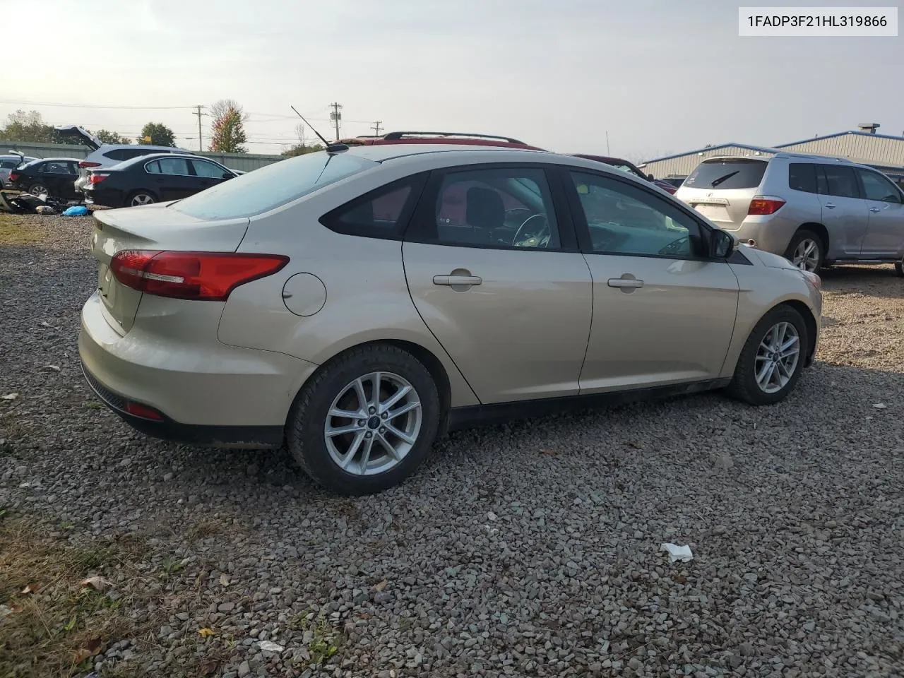 2017 Ford Focus Se VIN: 1FADP3F21HL319866 Lot: 73598524