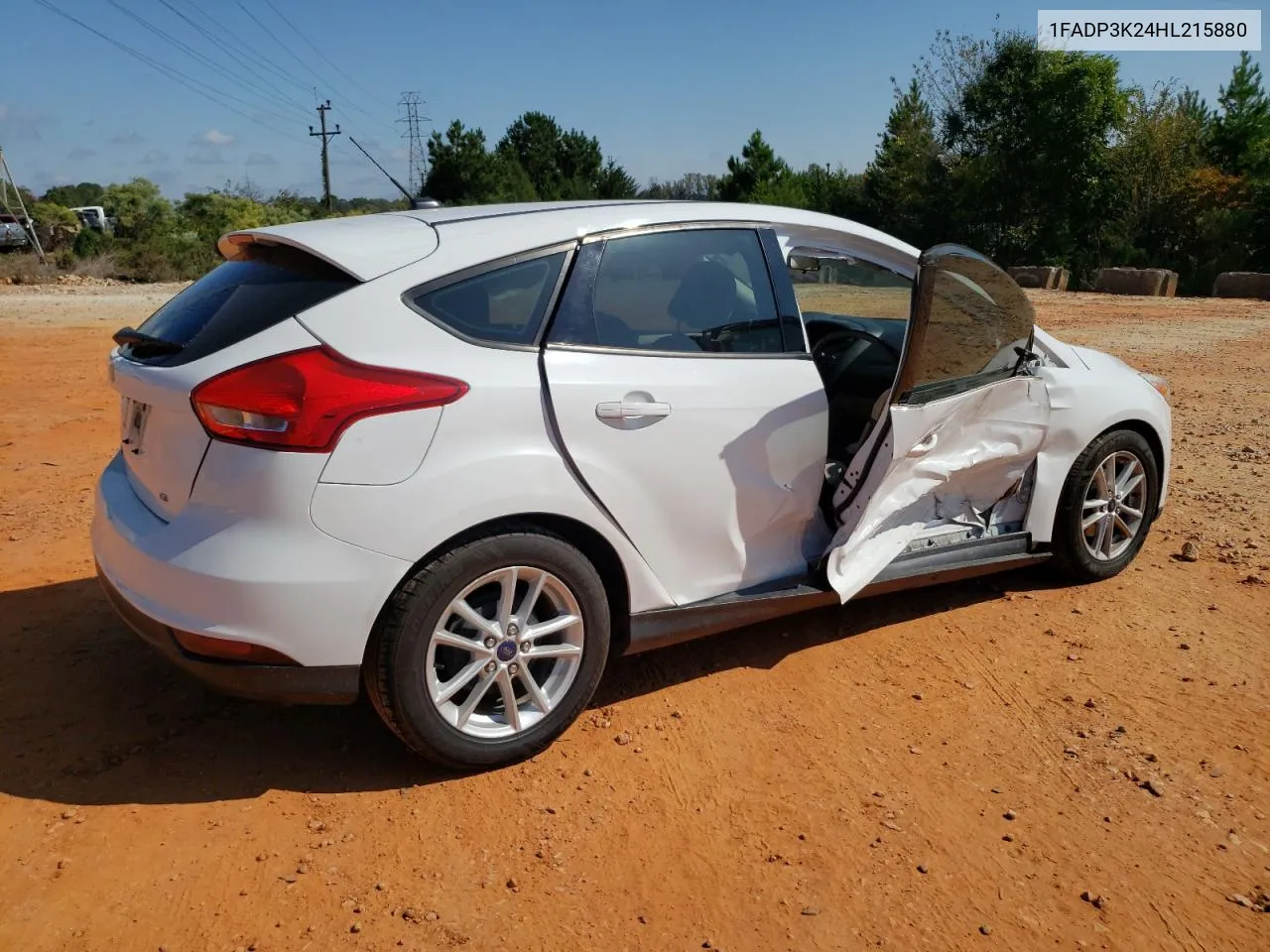 2017 Ford Focus Se VIN: 1FADP3K24HL215880 Lot: 73991074