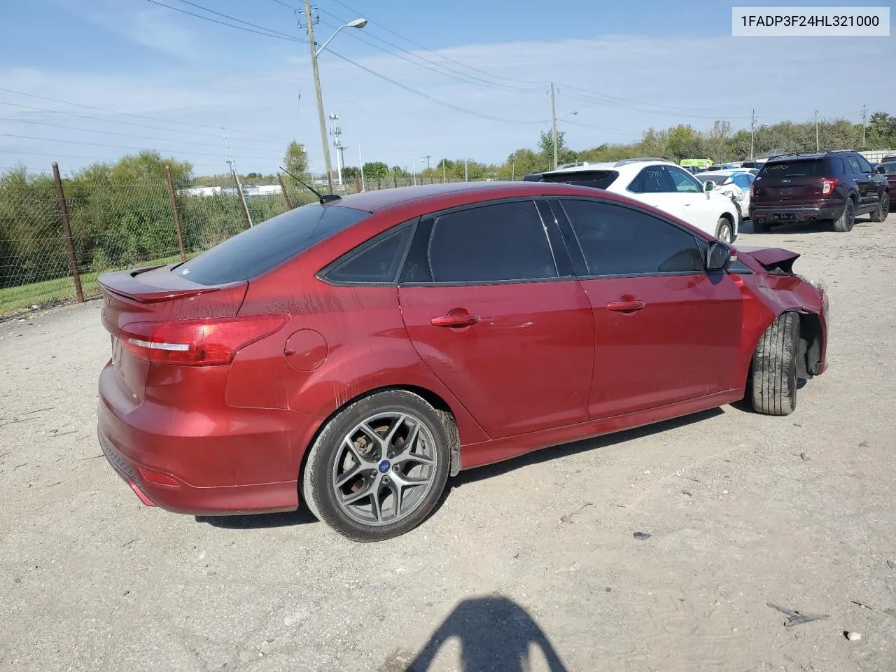 2017 Ford Focus Se VIN: 1FADP3F24HL321000 Lot: 74219544