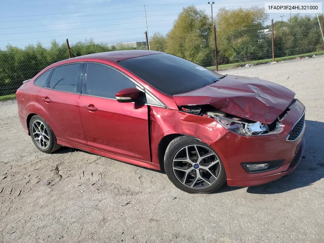 2017 Ford Focus Se VIN: 1FADP3F24HL321000 Lot: 74219544