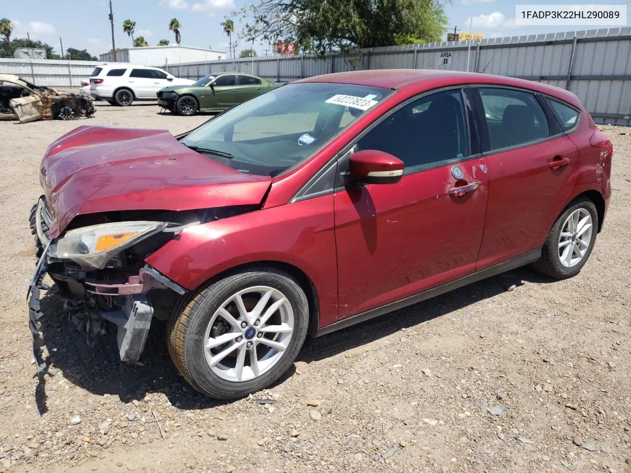 2017 Ford Focus Se VIN: 1FADP3K22HL290089 Lot: 74229954