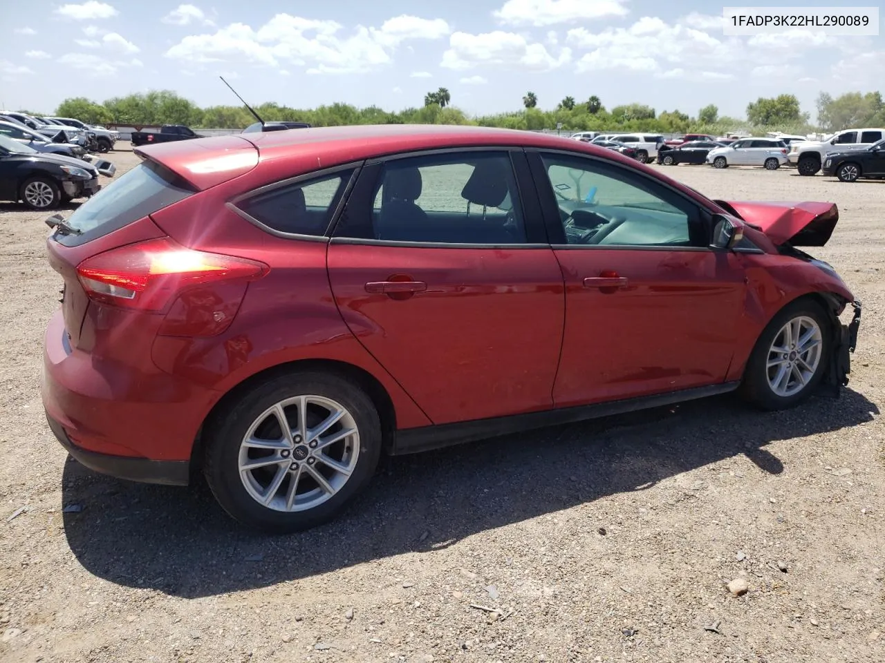 2017 Ford Focus Se VIN: 1FADP3K22HL290089 Lot: 74229954