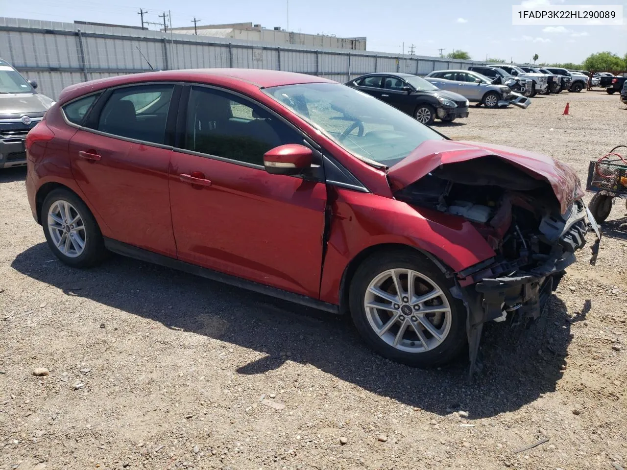 2017 Ford Focus Se VIN: 1FADP3K22HL290089 Lot: 74229954