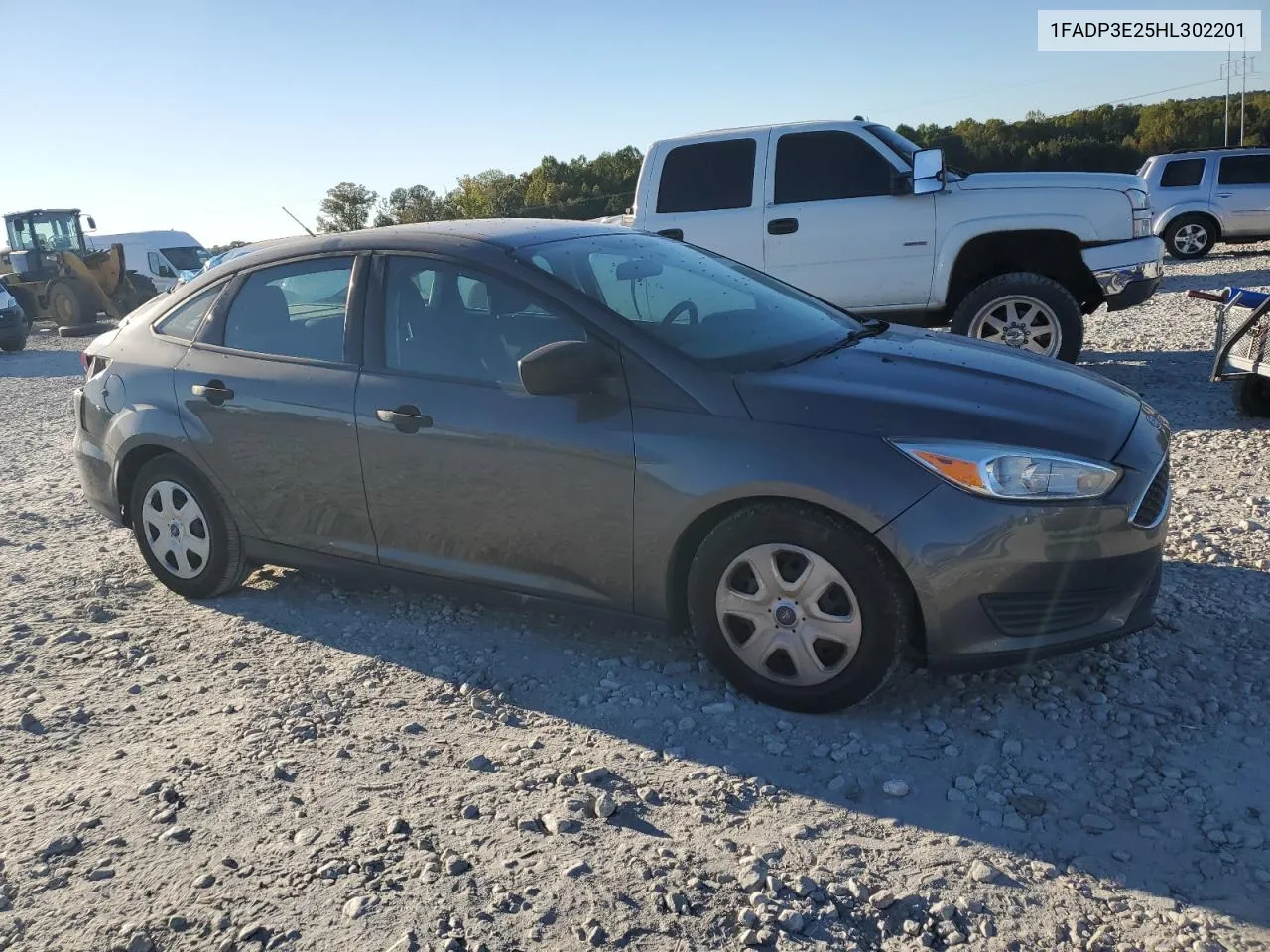 2017 Ford Focus S VIN: 1FADP3E25HL302201 Lot: 74379904