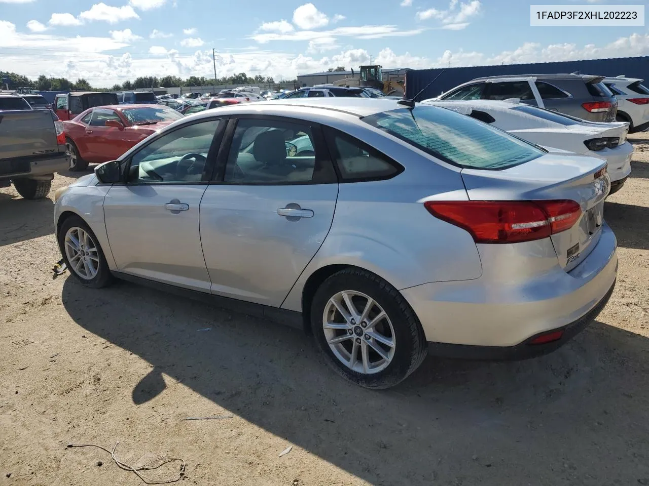 2017 Ford Focus Se VIN: 1FADP3F2XHL202223 Lot: 74590834