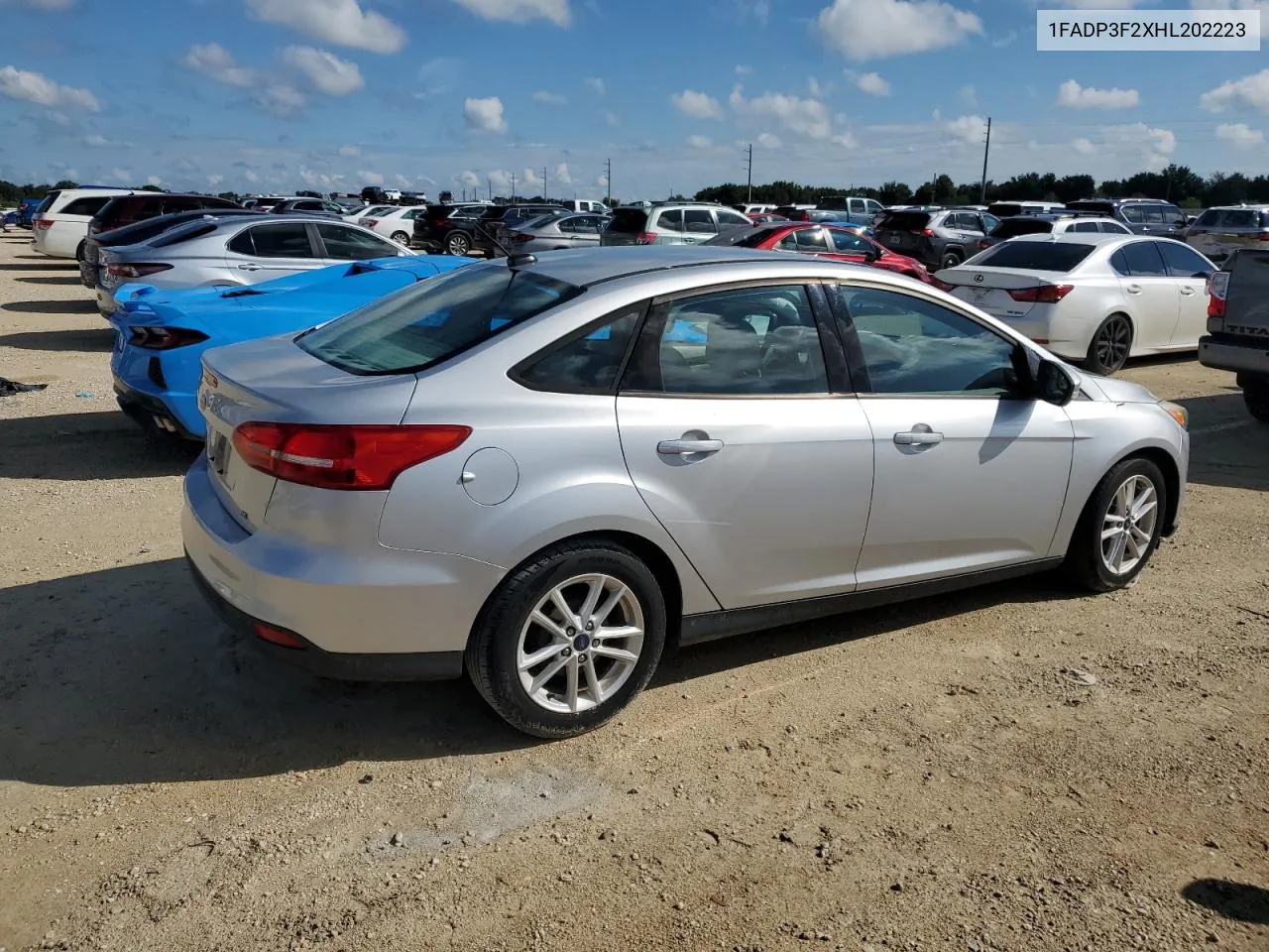 2017 Ford Focus Se VIN: 1FADP3F2XHL202223 Lot: 74590834