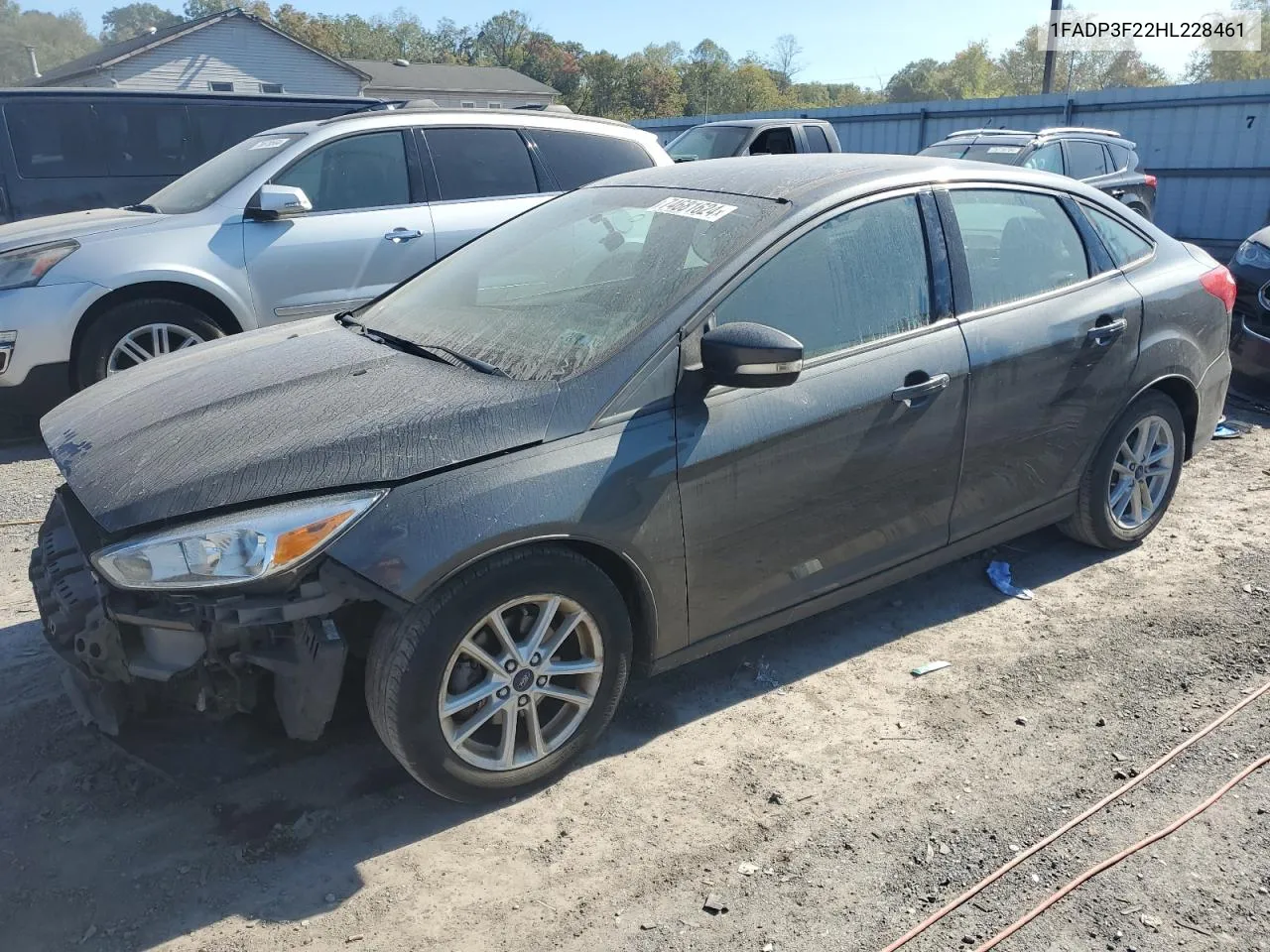 2017 Ford Focus Se VIN: 1FADP3F22HL228461 Lot: 74681624