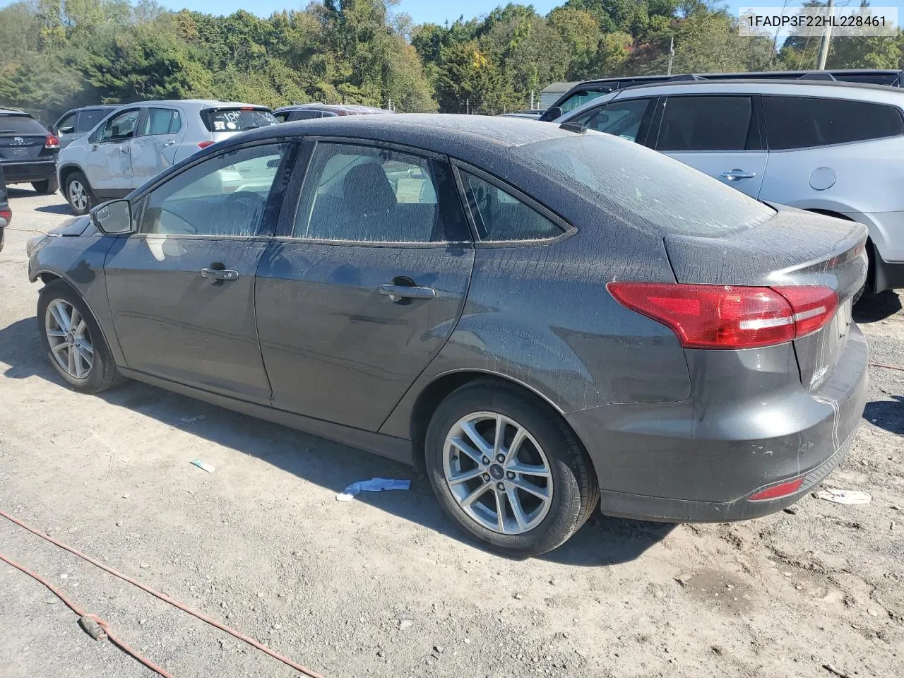 2017 Ford Focus Se VIN: 1FADP3F22HL228461 Lot: 74681624