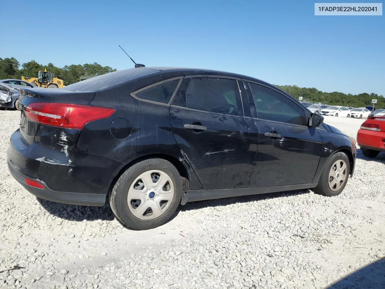 2017 Ford Focus S VIN: 1FADP3E22HL202041 Lot: 74729684