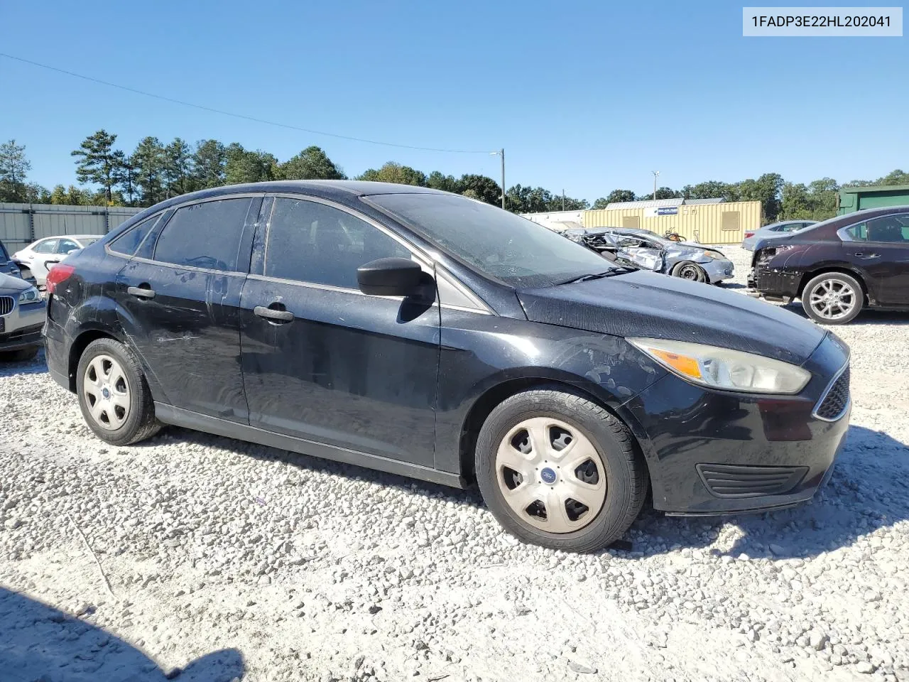 2017 Ford Focus S VIN: 1FADP3E22HL202041 Lot: 74729684