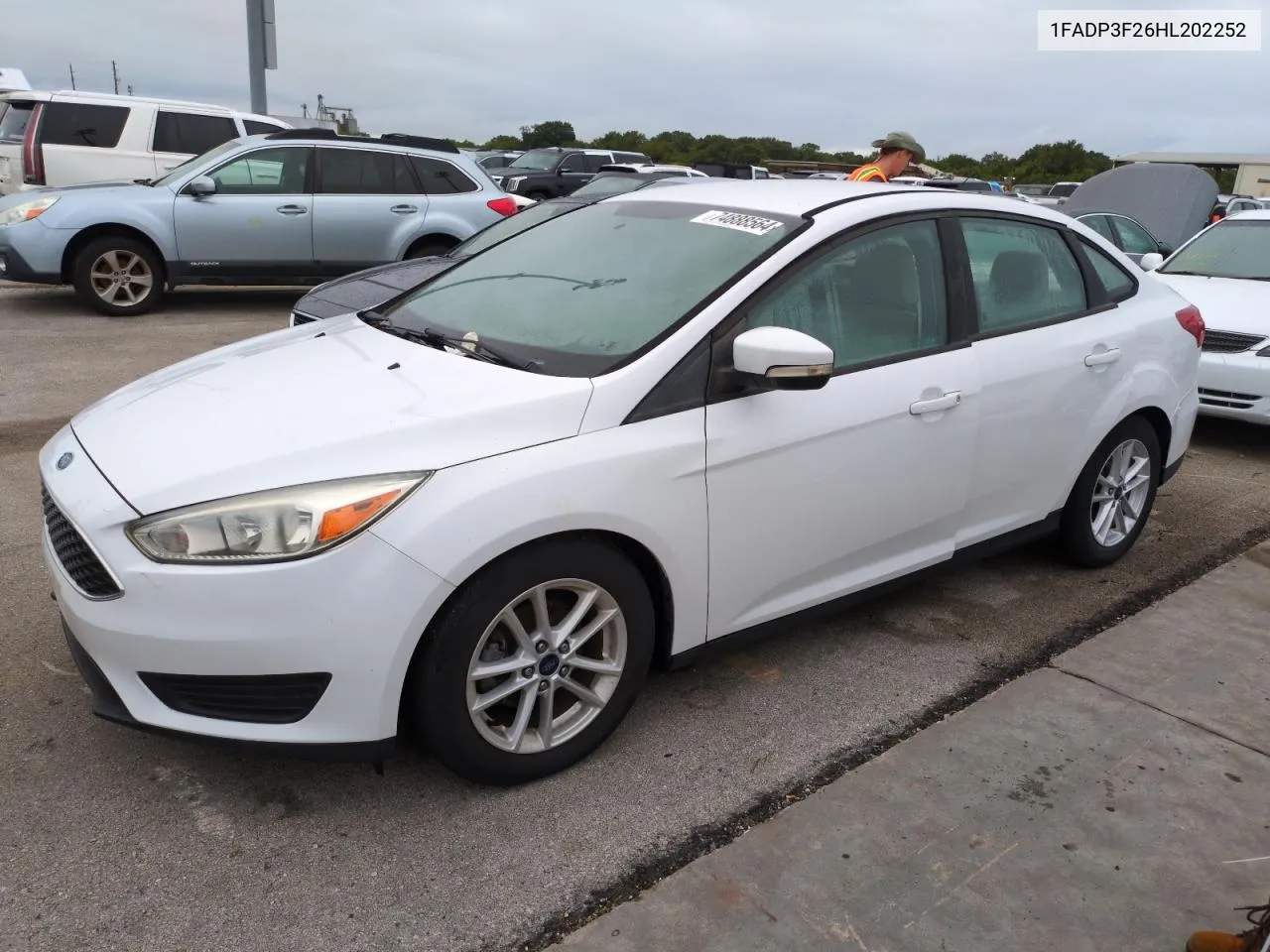 2017 Ford Focus Se VIN: 1FADP3F26HL202252 Lot: 74888564