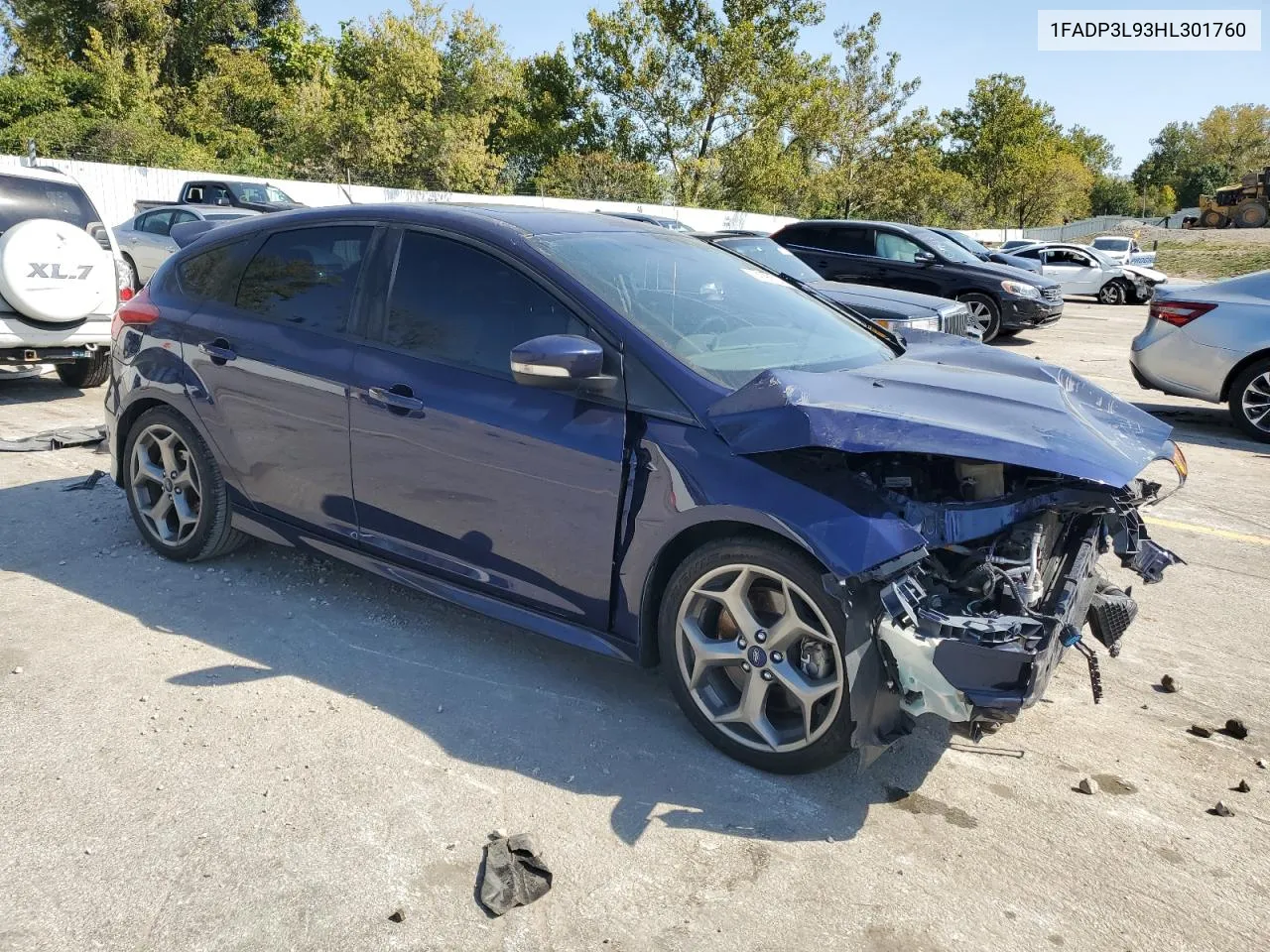 2017 Ford Focus St VIN: 1FADP3L93HL301760 Lot: 74891514