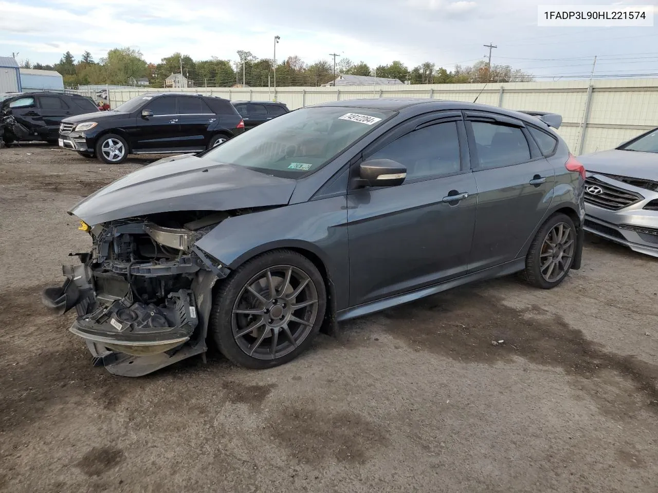 2017 Ford Focus St VIN: 1FADP3L90HL221574 Lot: 74912284