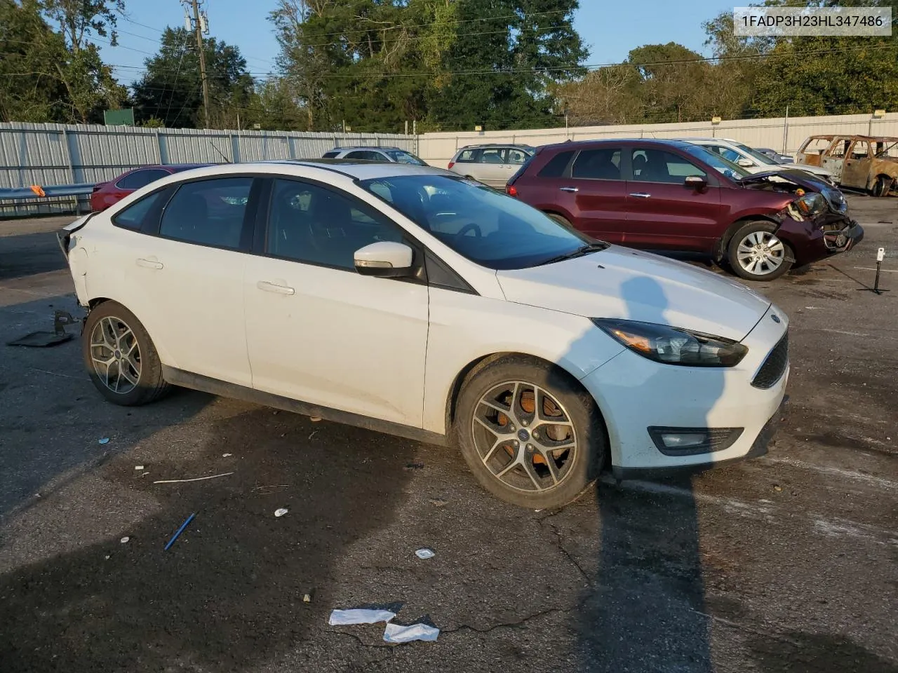 2017 Ford Focus Sel VIN: 1FADP3H23HL347486 Lot: 75201824