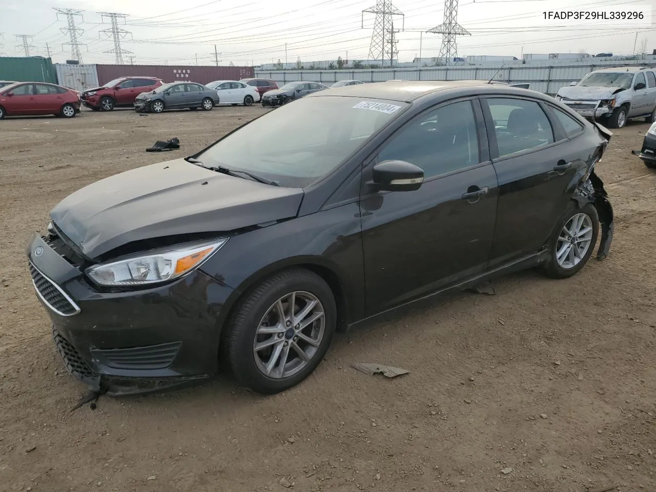 2017 Ford Focus Se VIN: 1FADP3F29HL339296 Lot: 75214004