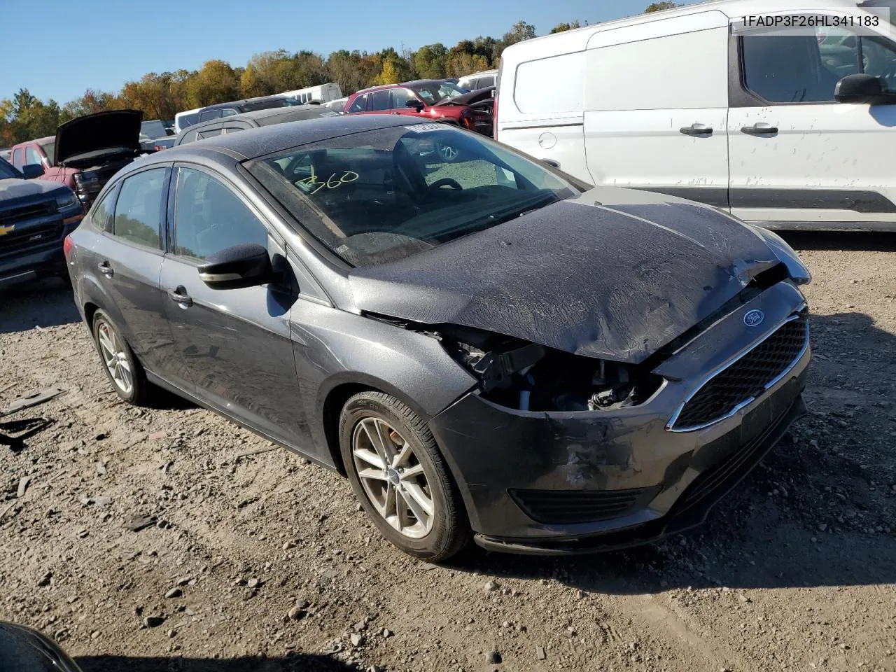 2017 Ford Focus Se VIN: 1FADP3F26HL341183 Lot: 75259444