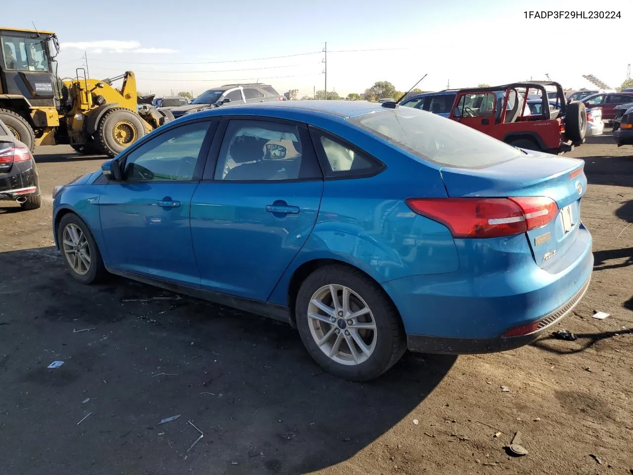 2017 Ford Focus Se VIN: 1FADP3F29HL230224 Lot: 75451744