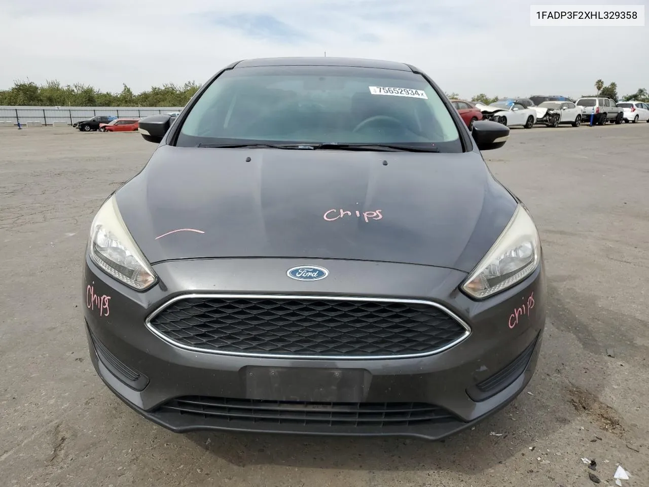 2017 Ford Focus Se VIN: 1FADP3F2XHL329358 Lot: 75652934