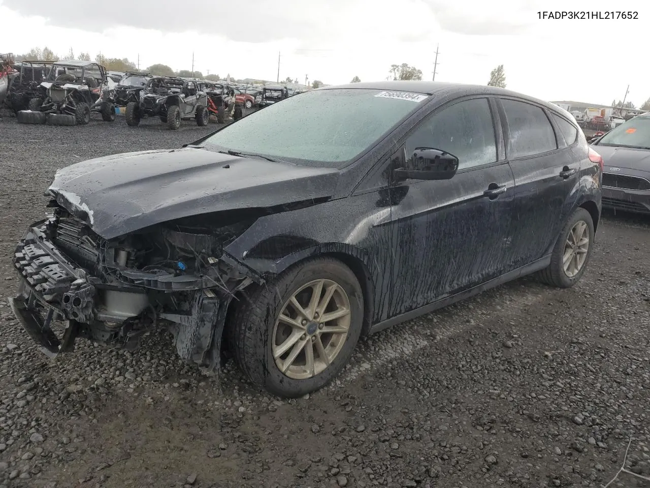 2017 Ford Focus Se VIN: 1FADP3K21HL217652 Lot: 75690394