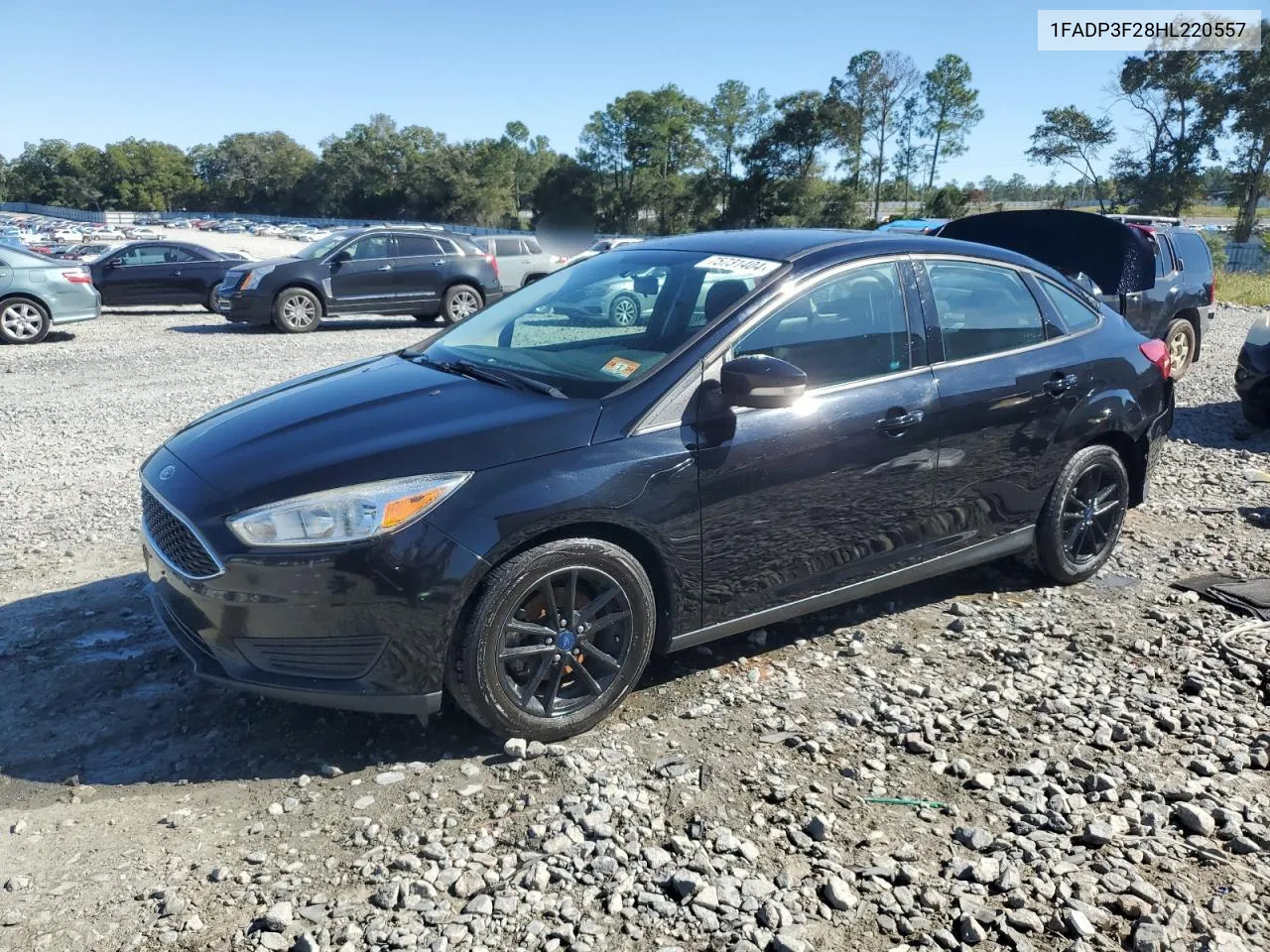 2017 Ford Focus Se VIN: 1FADP3F28HL220557 Lot: 75731404