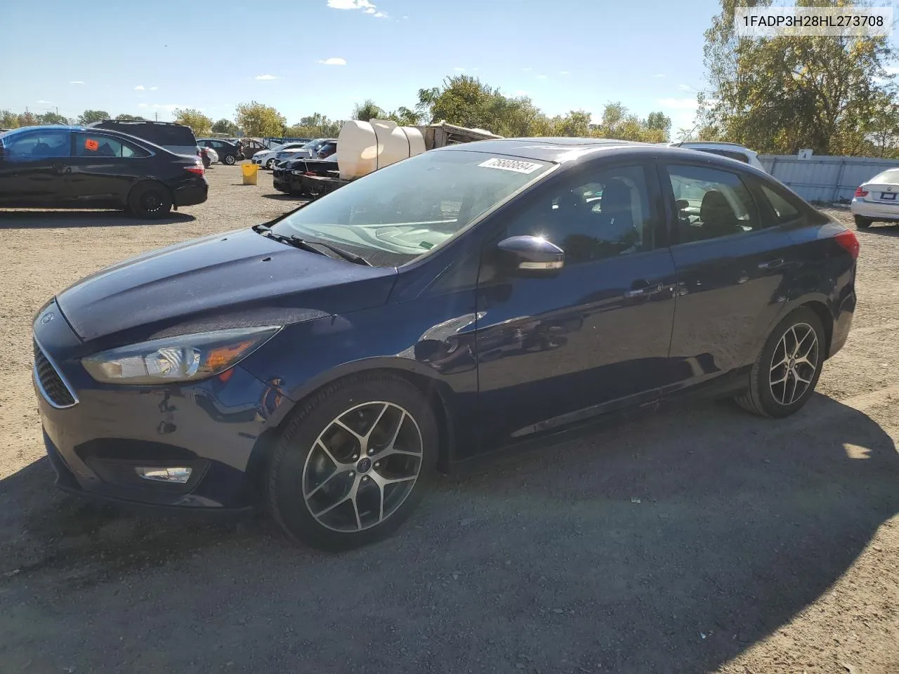 2017 Ford Focus Sel VIN: 1FADP3H28HL273708 Lot: 75803894