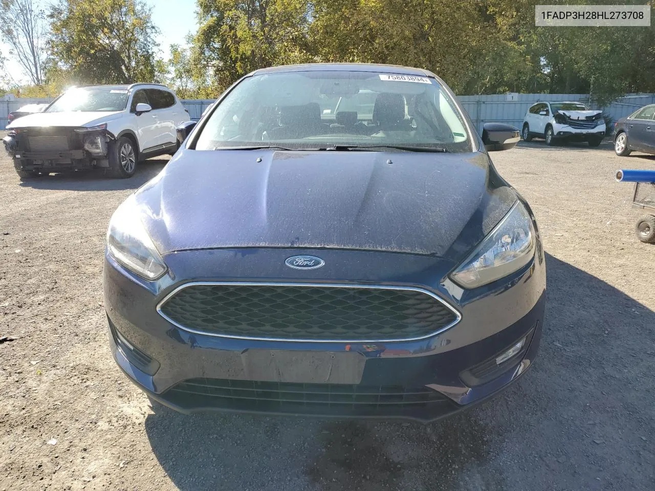 2017 Ford Focus Sel VIN: 1FADP3H28HL273708 Lot: 75803894