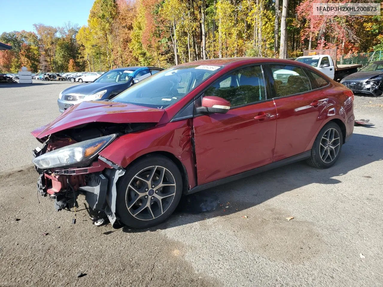 2017 Ford Focus Sel VIN: 1FADP3H2XHL200873 Lot: 75884564