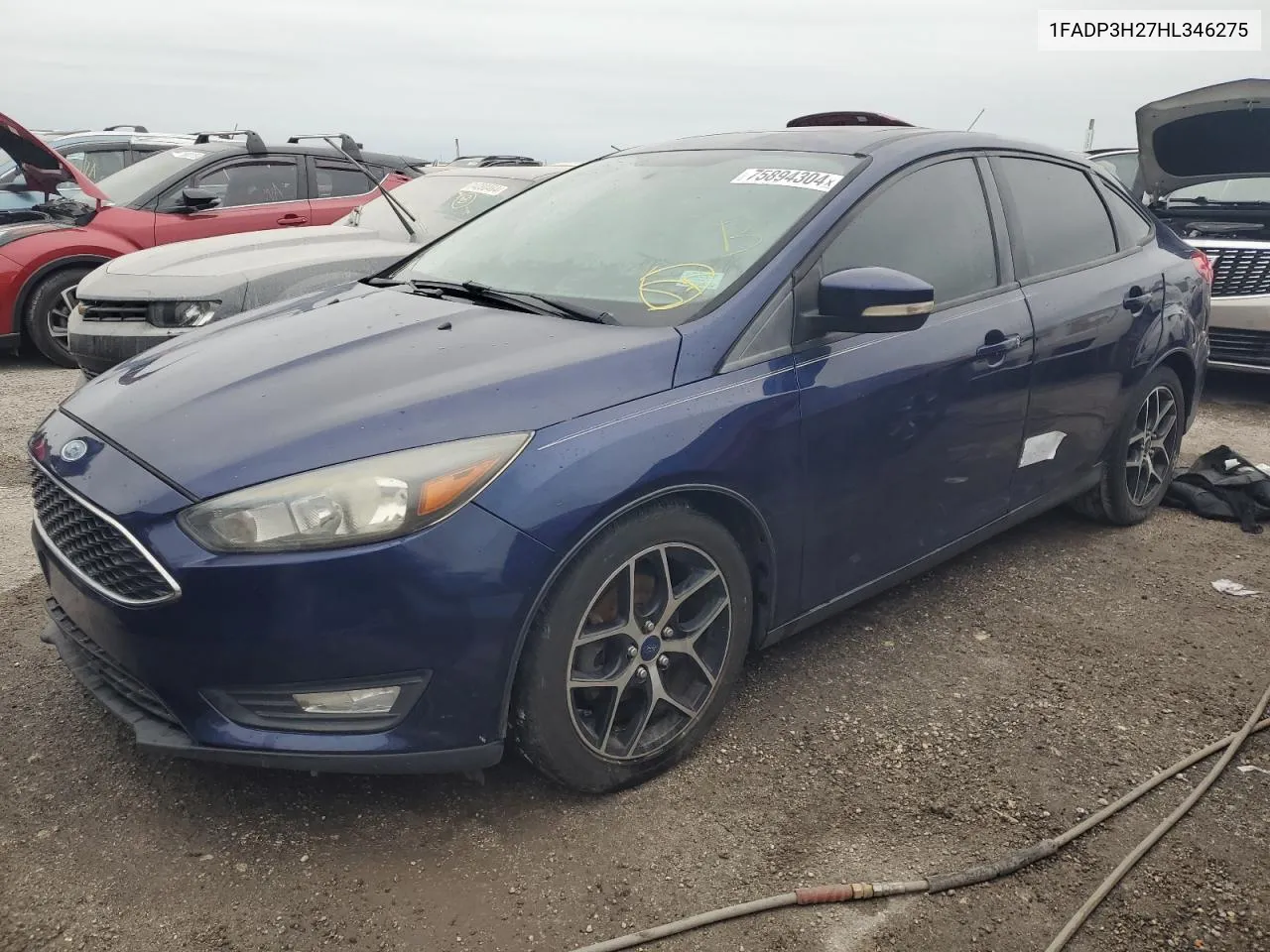 2017 Ford Focus Sel VIN: 1FADP3H27HL346275 Lot: 75894304